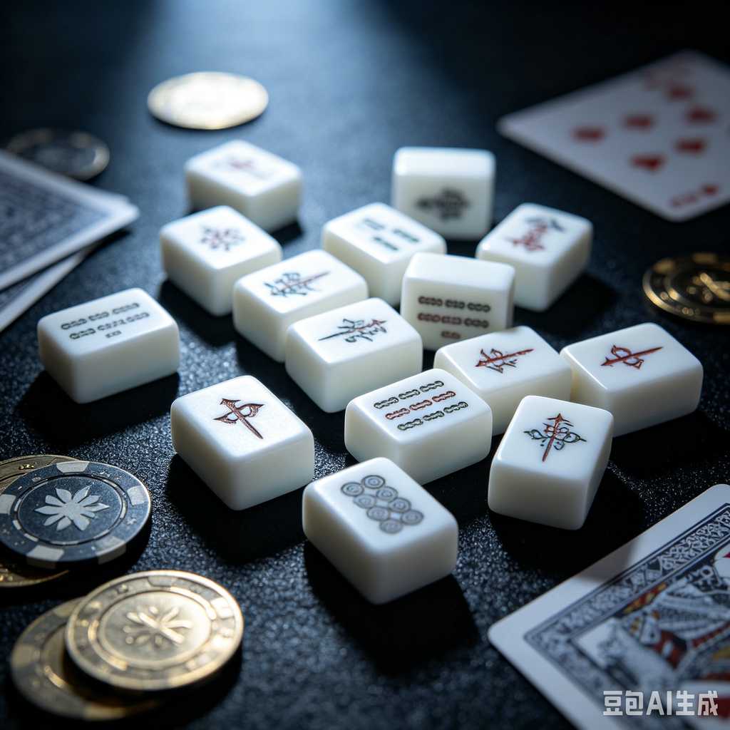 traditional oriental mahjong tiles